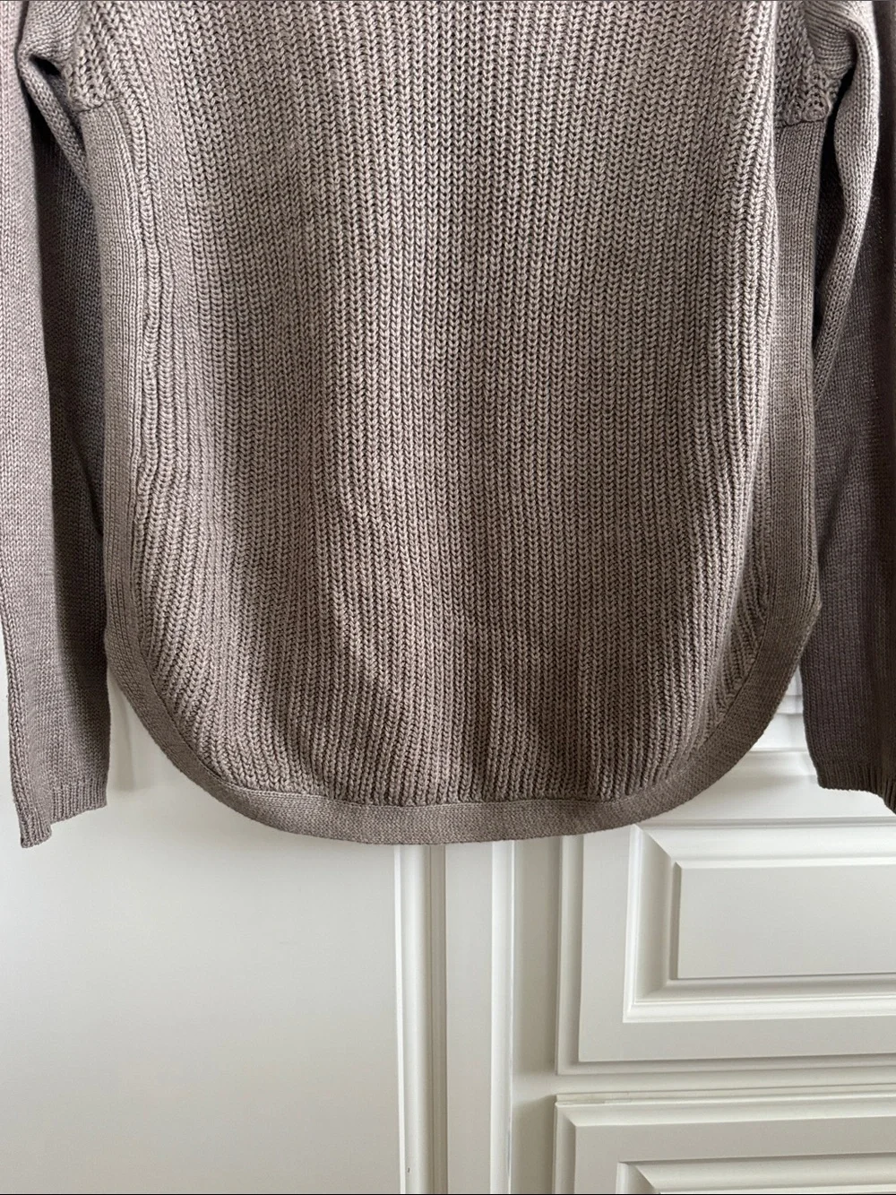 RD Style Taupe V-Neck Knit Sweater - Picture 5 of 7